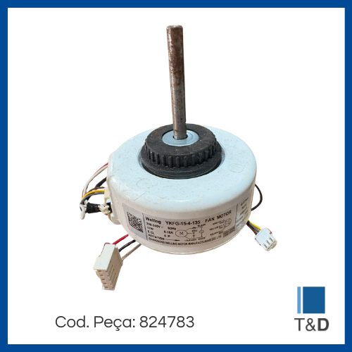 MOTOR ELET EVAP 220V1200RPM Y4S476B0106G - Imagem 4