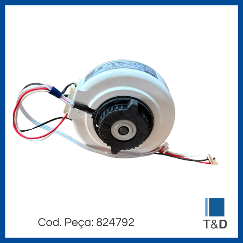 MOTOR ELET EVAP 220V 1270RPM Y4S476A3102 - Imagem 2
