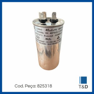 CAP POLIP COMP 45UF 450V 50/60HZ C/ TERM