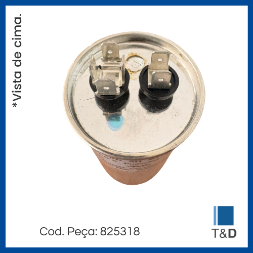 CAP POLIP COMP 45UF 450V 50/60HZ C/ TERM - Imagem 2