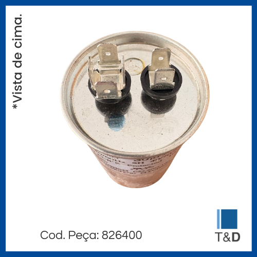 KIT CAP POLIP COMP 30UF 450V 50/60HZ C/ TERM. - Imagem 2