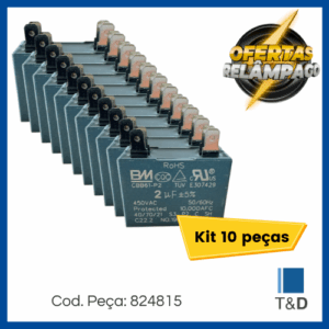 127 KIT CAPACITOR MOTOR VENT 2UF