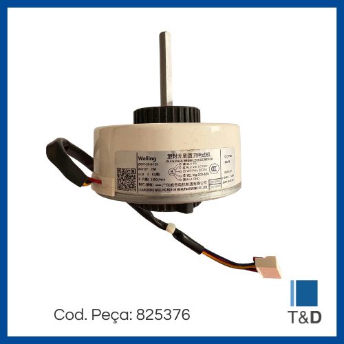 MOTOR ELET EVAP 220V 1300RPM Y4S476B296 - Imagem 2